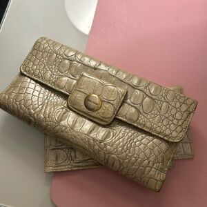 Brahmin wallet & checkbook holder